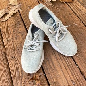 Green Allbirds wool sneakers